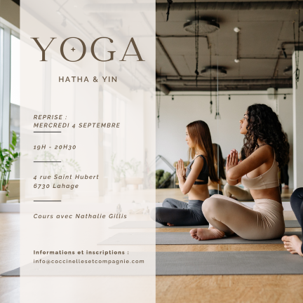 Cours de Hatha et Yin yoga à Lahage en Gaume